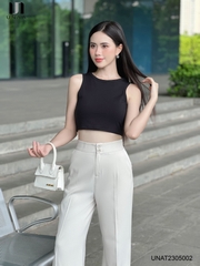 Quần Ống Rộng Nữ Cạp Cao Thết Kê Ống Suông Unaa Fashion Che Khuyết Điểm Cực Tốt, Dễ Dàng Mix & Match Đồ UNQU2304006