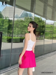 Chân Váy Xếp Sườn Dáng Ngắn Cap Cao Unaa Fashion Thiết Kế Xếp Kiểu Lạ Mắt, Trẻ Trung, Năng Động UNCV2303011