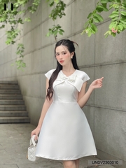 Váy Đầm A Nơ Ngực Unaa Fashion Kiểu Dáng Trẻ Trung, Chất Liệu Cao Cấp, Siêu Mềm Mịn, Lên Form Đứng Dáng UNDV2303010