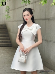 Váy Đầm A Nơ Ngực Unaa Fashion Kiểu Dáng Trẻ Trung, Chất Liệu Cao Cấp, Siêu Mềm Mịn, Lên Form Đứng Dáng UNDV2303010