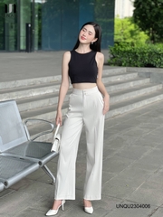 Quần Ống Rộng Nữ Cạp Cao Thết Kê Ống Suông Unaa Fashion Che Khuyết Điểm Cực Tốt, Dễ Dàng Mix & Match Đồ UNQU2304006