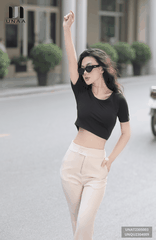 Quần Ống Loe Nữ Cạp Cao Dáng Dài, Quần Legging Nữ Kiểu Ôm Ống Loe Công Sở Đi Học Form Xinh Tôn Dáng Unaa UNQU2304009