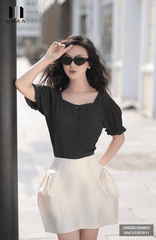 Chân Váy Xếp Sườn Dáng Ngắn Cap Cao Unaa Fashion Thiết Kế Xếp Kiểu Lạ Mắt, Trẻ Trung, Năng Động UNCV2303011