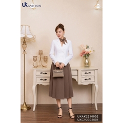 Áo Vest Nữ Công Sở 4 Cúc Croptop Thời Trang Hàn Quốc Cao Cấp Uk Fashion UKAK2210002 Dáng Ngắn Chất Liệu Cao Cấp