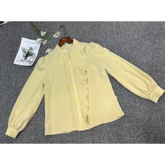 Áo Sơ Mi Cổ Tàu Bèo Dọc Thân NK Fashion Tiểu Thư, Nữ Tính Thời Trang NKSM2309003
