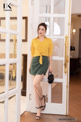 Áo Sơ Mi Buộc Gấu Cổ Đức NKSM2305013