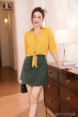 Áo Sơ Mi Buộc Gấu Cổ Đức NKSM2305013