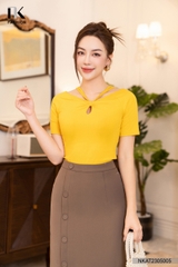 Áo Thun Nhún Dây NK Fashion Trẻ Trung, Chất Liệu Mềm Mại, Thoáng Mát NKAT2305005