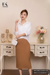 Áo Sơ Mi Tay Lỡ Xếp Eo Kiểu NKSM2306030