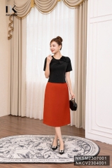 NK FASHION Áo Sơ Mi Cộc Tay Xếp Hoa Vai Sang Trọng, Quý Phái  NKSM2307001