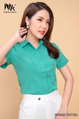 Áo Sơ Mi Cổ Đức Cộc Tay Dáng Cơ Bản nhiều màu sắc, phù hợp nhiều kiểu dáng NKSM2011007