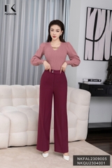 Áo Len dài Tay NK Fashion Phụ Kiện Xích Trendy NKFAL2309005