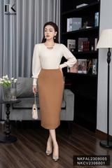 Áo Len dài Tay NK Fashion Phụ Kiện Xích Trendy NKFAL2309005