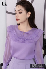Áo Sơ Mi Dài Tay Tơ Bèo Kép NKSM2309001