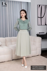 Áo Sơ Mi Dài Tay Tơ Bèo Kép NKSM2309001
