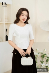 Áo Sơ Mi Hoa Dập Eo Điệu Đà, Cuốn Hút NKSM2312002