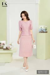 Áo Sơ Mi Hoa Dập Eo Điệu Đà, Cuốn Hút NKSM2312002
