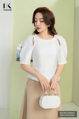 NK FASHION Áo Sơ Mi Xẻ Nách Nơ Quyến Rũ, Cuốn Hút NKSM2308005