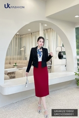 Áo Vest Nữ Công Sở 4 Cúc Croptop Thời Trang Hàn Quốc Cao Cấp Uk Fashion UKAK2210002 Dáng Ngắn Chất Liệu Cao Cấp