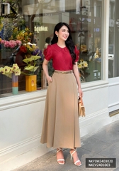 NK Fashion Áo Sơ Mi Hoa Xoắn Tay Cúc Ba Nữ Tính, Thời Trang, Trẻ Trung NKFSM2403020