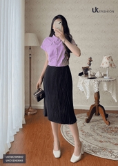 Chân Váy Công Sở NK Fashion Thiết Kế Dập Ly 3 Màu Vải Nhập Hàn Kiểu Dáng Thanh Lịch UKCV2303003