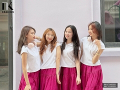 NK Fashion Áo Thun Cổ Bẻ Tay Chờm Basic Công Sở Nữ Thiết Kế Cách Điệu, Thanh Lịch, Thoải Mái, Trẻ Trung NKAT2403001