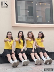 NK Fashion Áo Thun Cổ Bẻ Tay Chờm Basic Công Sở Nữ Thiết Kế Cách Điệu, Thanh Lịch, Thoải Mái, Trẻ Trung NKAT2403001