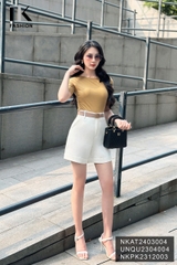 NK Fashion Áo Thun Tay Lỡ Cổ Thuyền Trẻ Trung, Thoải Mái NKAT2403004