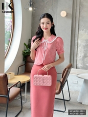 Áo Sơ Mi NK Fashion Cổ Sen Bèo Dịu Dàng, Nữ Tính NKSM2403003