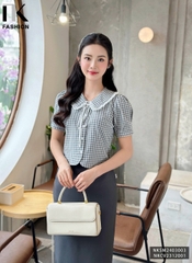 Áo Sơ Mi NK Fashion Cổ Sen Bèo Dịu Dàng, Nữ Tính NKSM2403003
