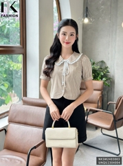 Áo Sơ Mi NK Fashion Cổ Sen Bèo Dịu Dàng, Nữ Tính NKSM2403003