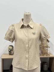 Áo Sơ Mi Cổ Sen Đính Nơ NK Fashion Trẻ Trung, Nữ Tính Cho Nàng Công Sở NKSM2404015
