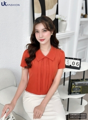 Sơ mi cổ sen vai bồng ly dọc thân, duyên dáng, nữ tính UKSM2405005
