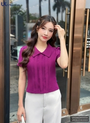 Sơ mi cổ sen vai bồng ly dọc thân, duyên dáng, nữ tính UKSM2405005