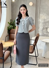 Chân Váy Bút Chì Suông Dài, Thanh Lịch NKCV2312001