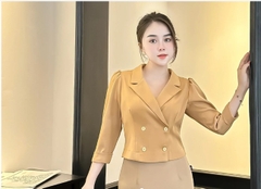 Áo Sơ Mi Giao Cúc Tay Lỡ UK Fashion Thanh Lịch, Nữ Tính UKSM2308002