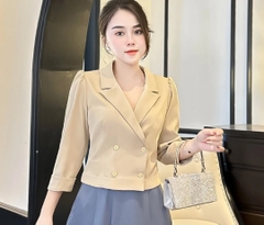 Áo Sơ Mi Giao Cúc Tay Lỡ UK Fashion Thanh Lịch, Nữ Tính UKSM2308002