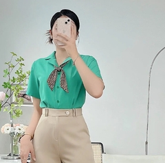 Áo Sơ Mi Ngắn Tay UK FASHION Thiết Kế Cổ Ve Thanh Lịch Chất Vải Nhập Hàn Cao Cấp UKSM2305026