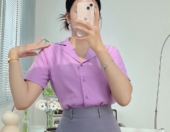 Áo Sơ Mi Ngắn Tay UK FASHION Thiết Kế Cổ Ve Thanh Lịch Chất Vải Nhập Hàn Cao Cấp UKSM2305026