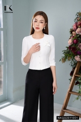 Quần Ống Rộng T11 NK Fashion Công Sở Nữ Thanh Lịch Vải Mền Mịn NKQU2011001