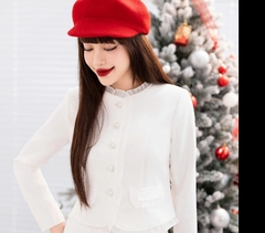 Áo Kí Giả Bèo Nẹp, 2 Nắp Túi, Thiết Kể Tiểu Thư Sang Chảnh NKAK2311011 ( Ko kèm CV + PK)