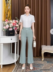 Quần ống loe UK Fashion Công Sở Nữ Thanh Lịch Vải Mềm Mịn UKQU2301001