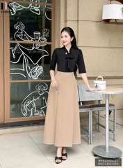 ÁO LEN TAY LỠ NƠ CỔ THỜI TRANG NKAL2406001