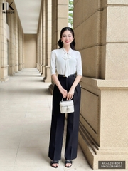 ÁO LEN TAY LỠ NƠ CỔ THỜI TRANG NKAL2406001