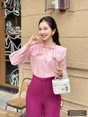 NK FASHION SƠ MI BÈO CỔ DÀI TAY THỜI TRANG CÔNG SỞ THANH LỊCH NKSM2405015