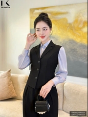 ÁO GHILE CỔ VE 3 CÚC NKSM2408001