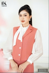 ÁO GHILE CỔ VE 3 CÚC NKSM2408001