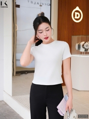 Áo Thun Cổ Tròn Croptop  Năng Động Vải Mềm Mịn NKAT2502005