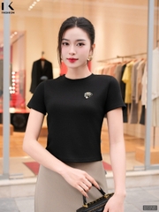 Áo Thun Cổ Tròn Croptop  Năng Động Vải Mềm Mịn NKAT2502005