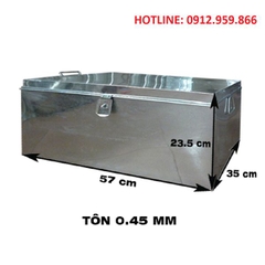 KT: 57 x 33 x 23,5 cm, Độ dày Tôn 0,45 mm